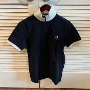 Fred Perry Short Sleeve Polo, Navy + Off-White